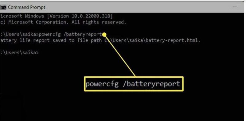 powercfg /batteryreport