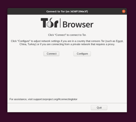 Start Tor Browser